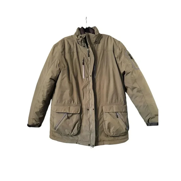 Lands' End 2 in 1 Parka with removeable down puffer insert L (missing hood)